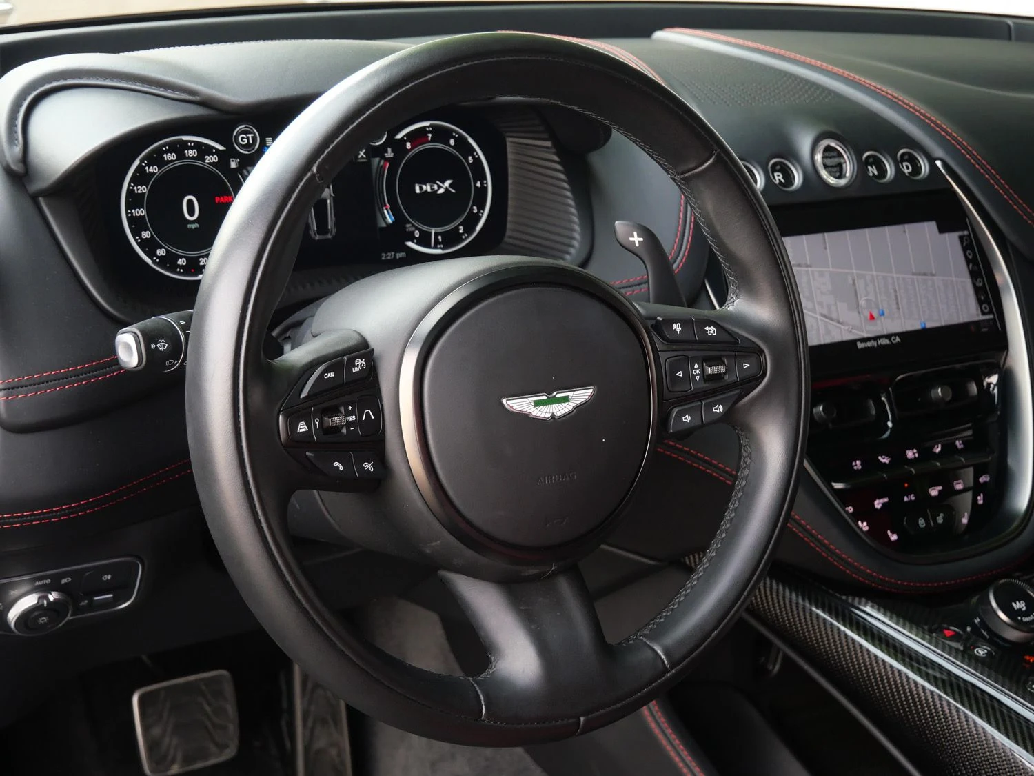 2024 Aston Martin DBX707 interior, dashboard, Onyx Black