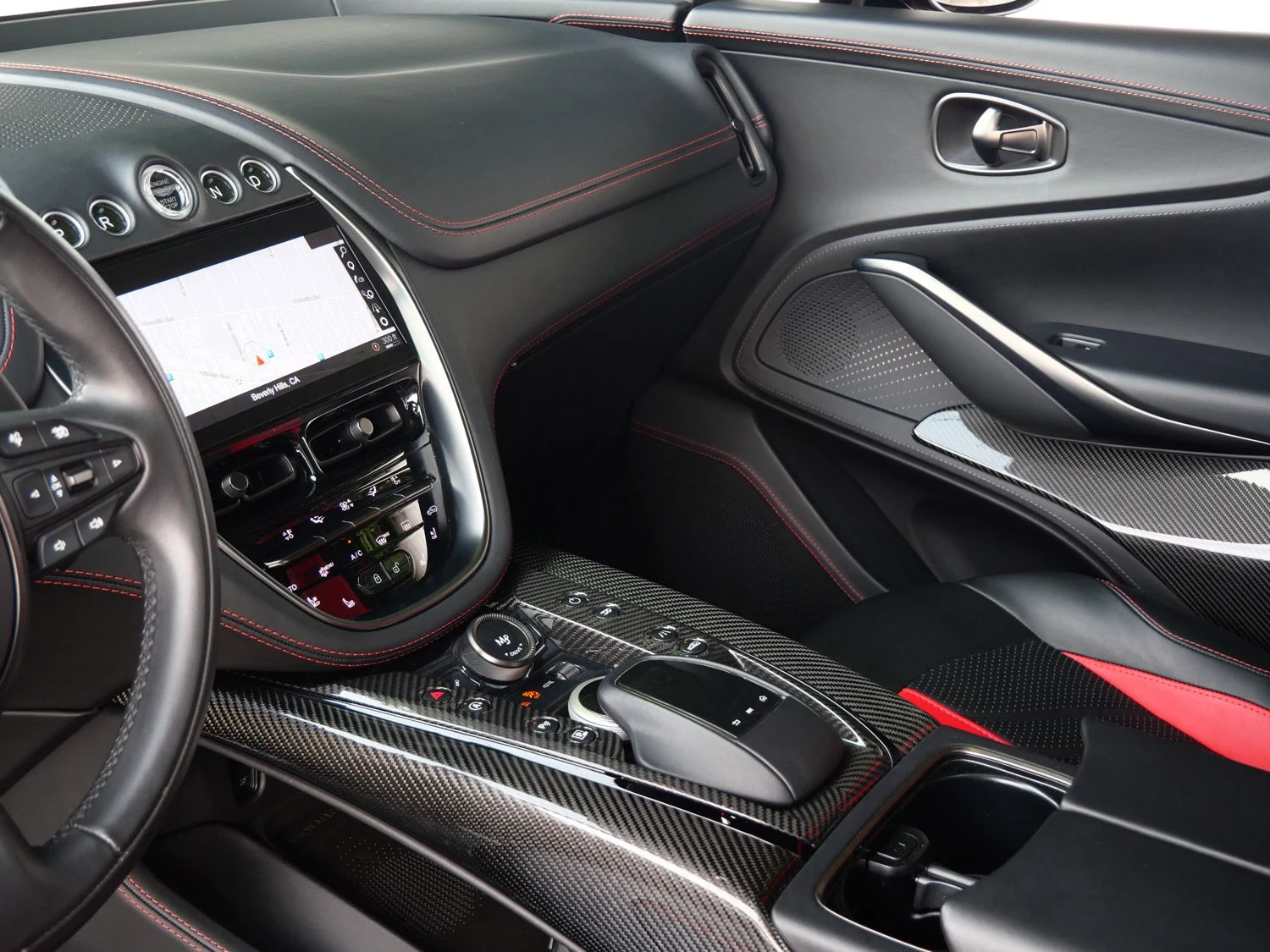 2024 Aston Martin DBX707 interior, Onyx Black