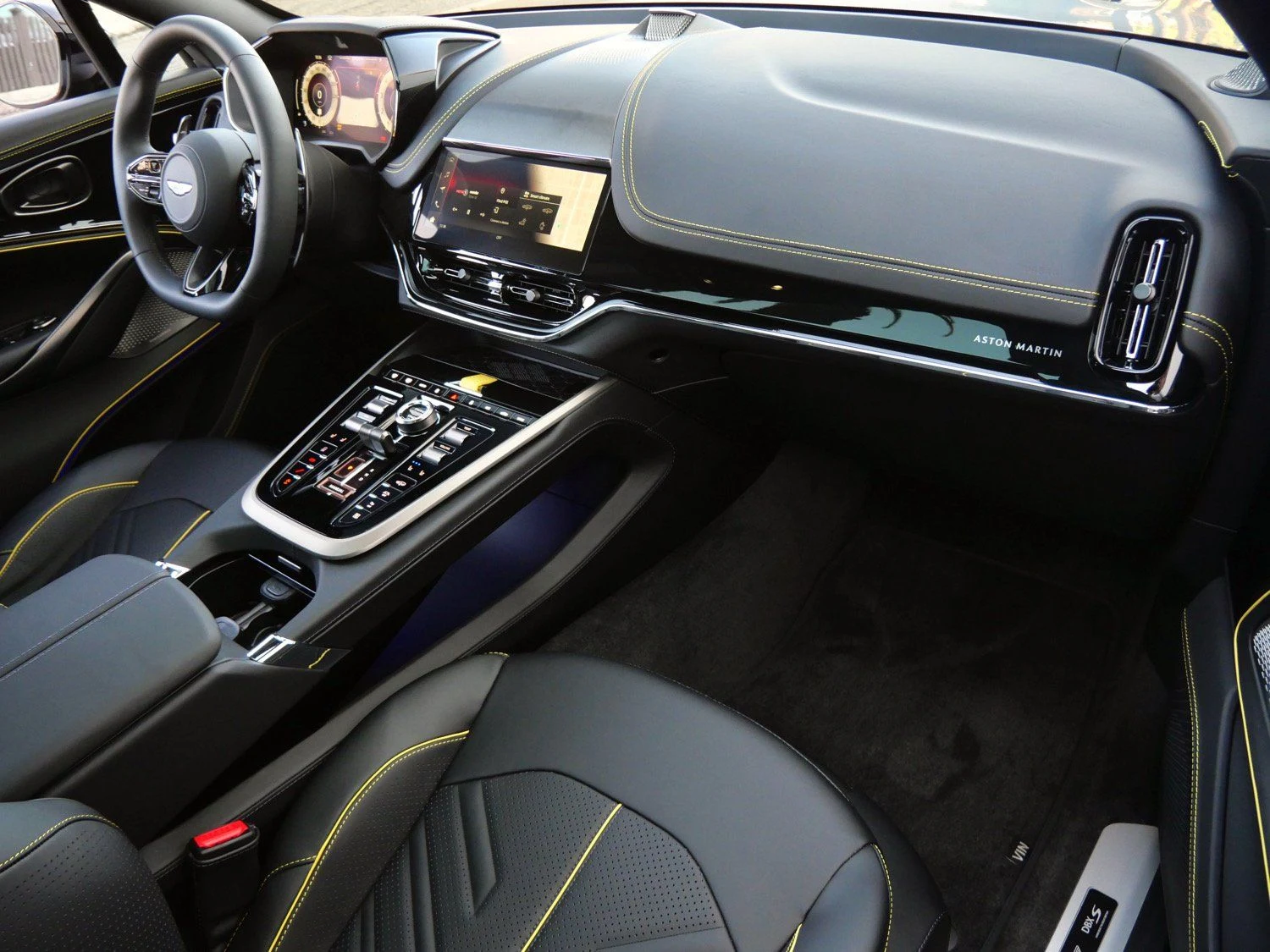 2026 Aston Martin DBX S interior, Onyx Black - Semi Anilin