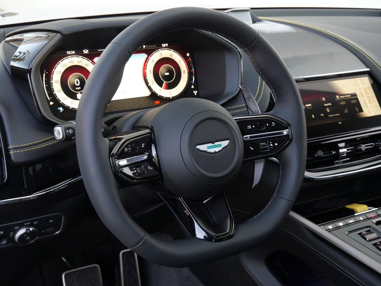 2026 Aston Martin DBX S interior, Onyx Black - Semi Anilin