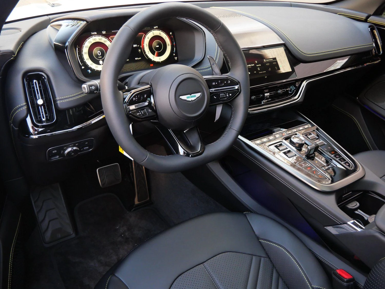 2026 Aston Martin DBX S interior, dashboard, Onyx Black - Semi Anilin