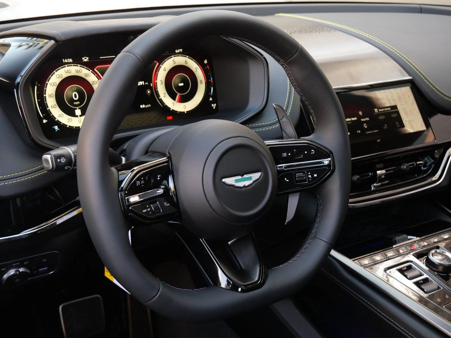 2026 Aston Martin DBX S interior, Onyx Black - Semi Anilin