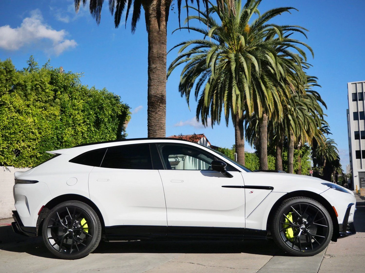 2026 Aston Martin DBX S, side profile, White