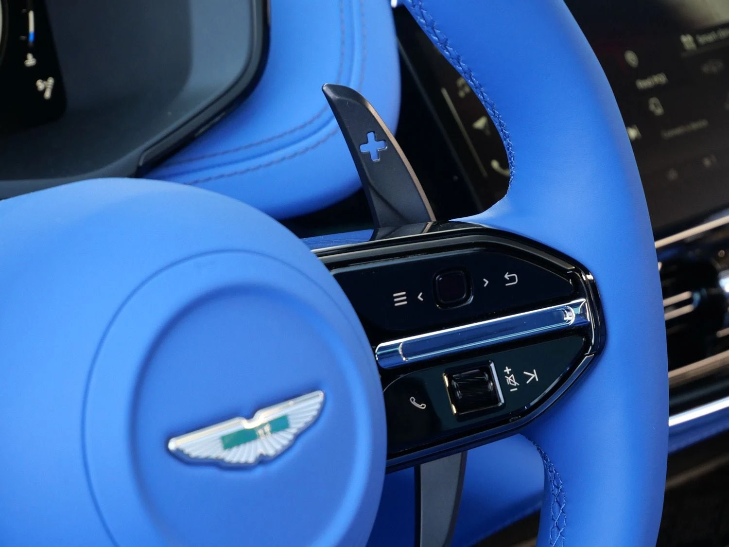2026 Aston Martin DBX S interior, Cote D Azur Blue - Semi Aniline
