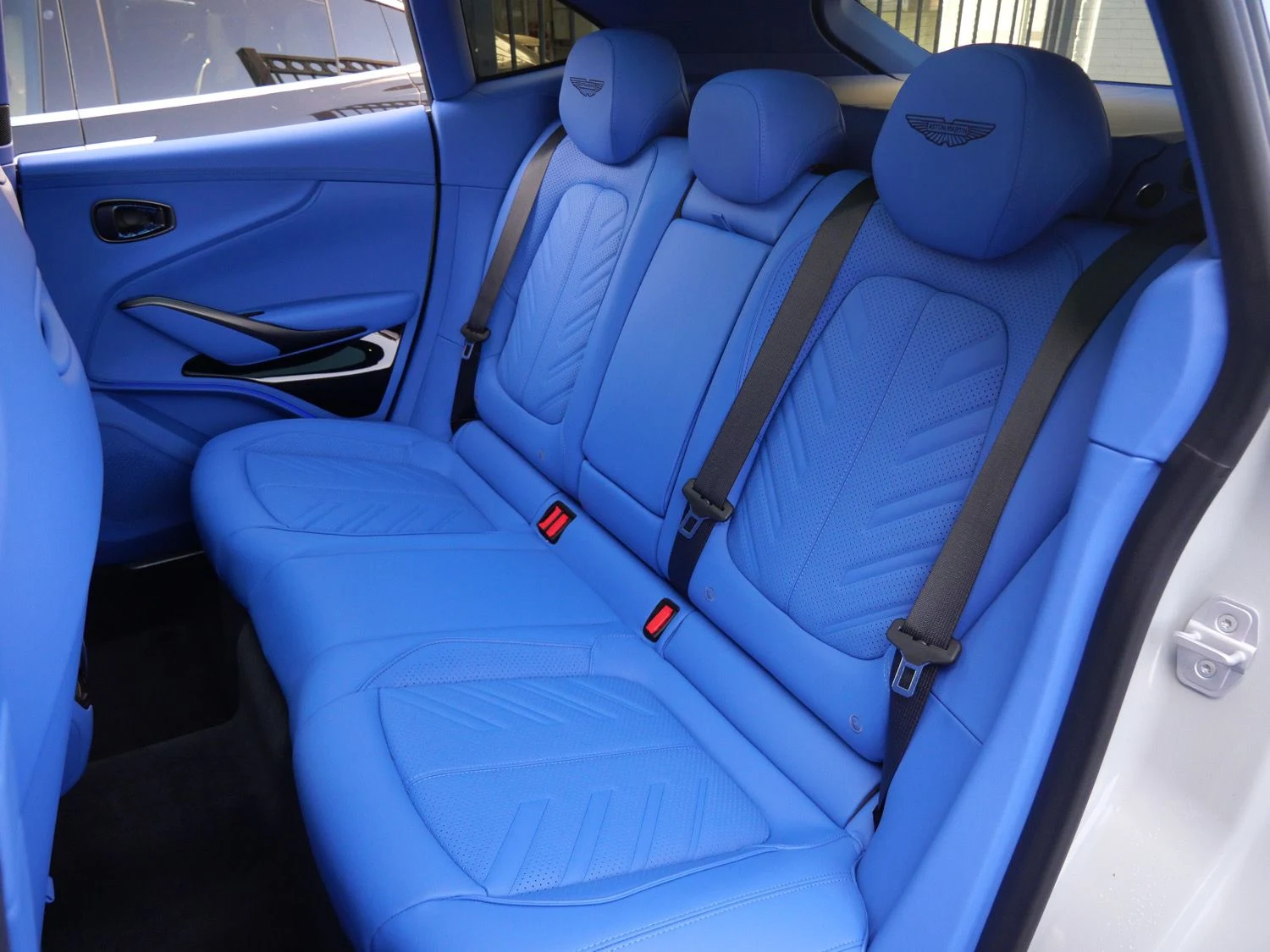 2026 Aston Martin DBX S interior, seats, Cote D Azur Blue - Semi Aniline