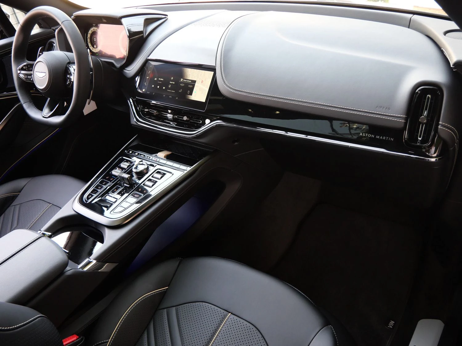 2026 Aston Martin DBX S interior, Onyx Black - Semi Aniline