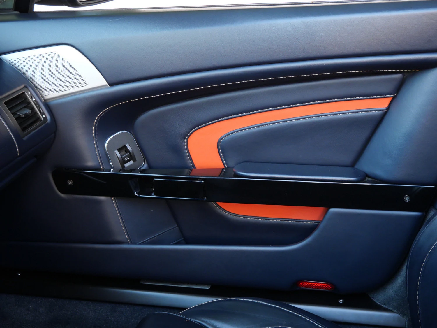 2015 Aston Martin V12 Vantage S Roadster interior, door panel, Dark Knight