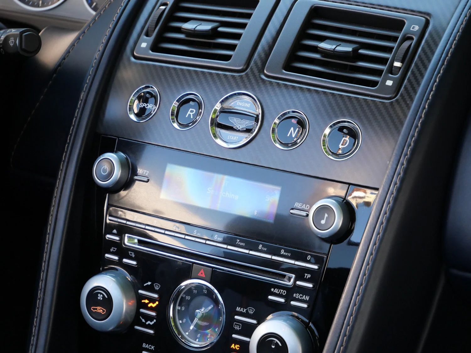 2015 Aston Martin V12 Vantage S Roadster interior, Dark Knight
