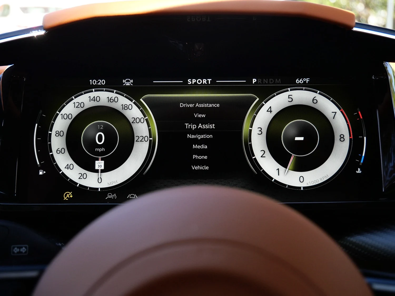 2026 Aston Martin Vantage S interior, Oxford Tan - Semi Aniline