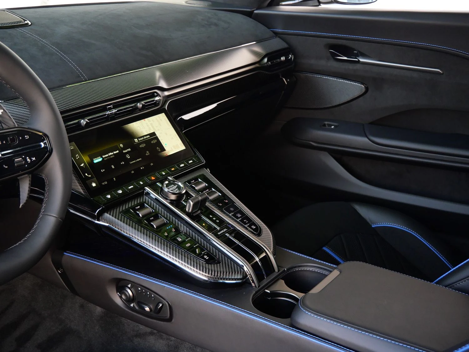 2026 Aston Martin Vantage S interior, Onyx Black - Semi Aniline