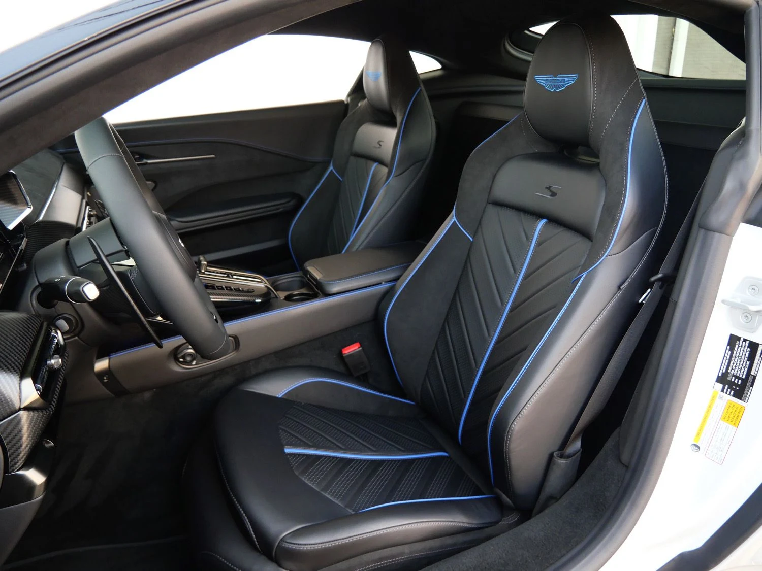 2026 Aston Martin Vantage S interior, seats, Onyx Black - Semi Aniline