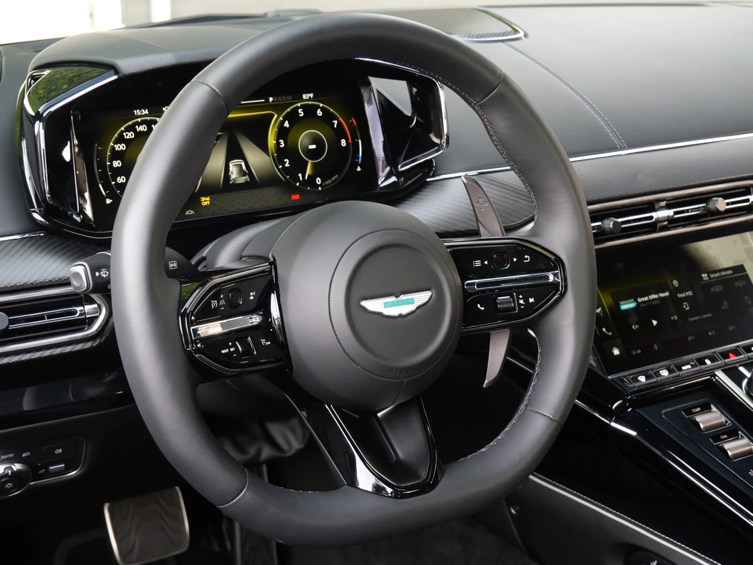 2026 Aston Martin Vantage S interior, Onyx Black