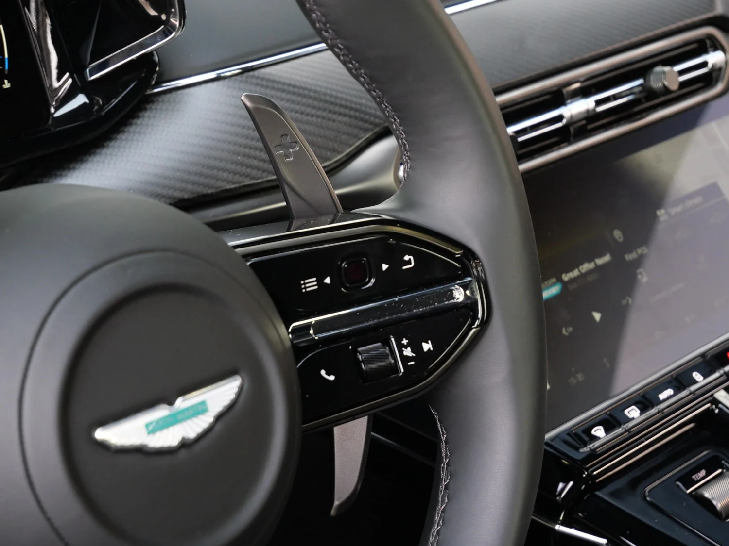 2026 Aston Martin Vantage S interior, Onyx Black