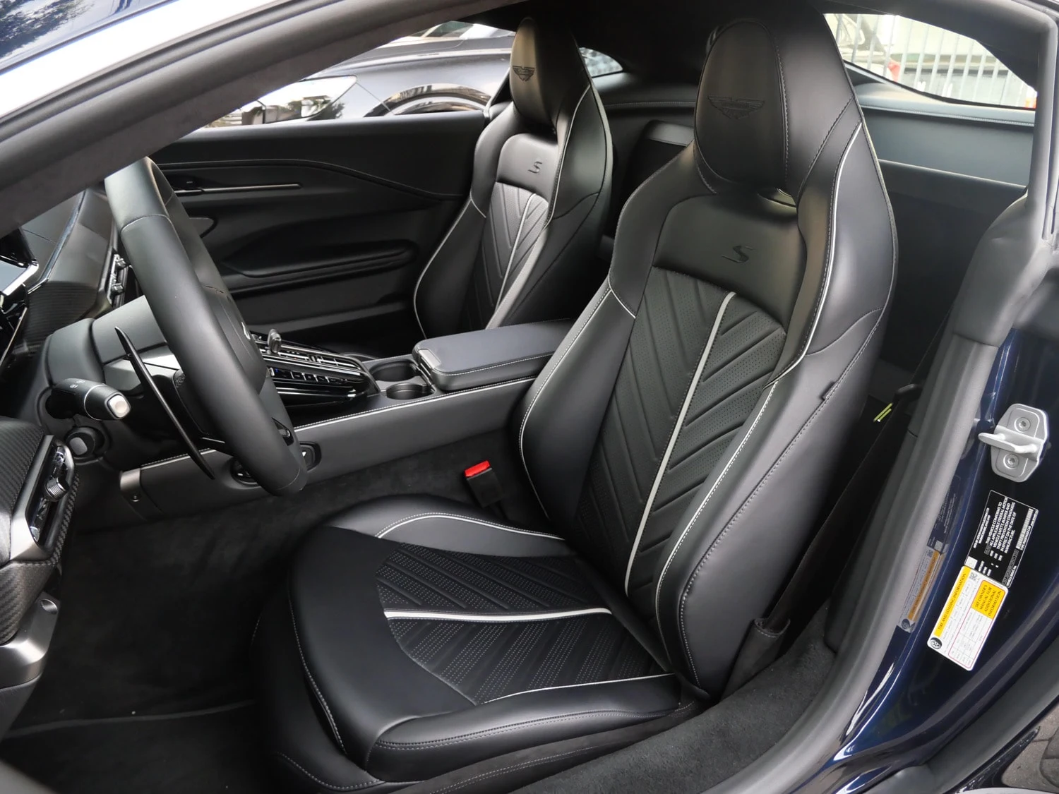 2026 Aston Martin Vantage S interior, seats, Onyx Black