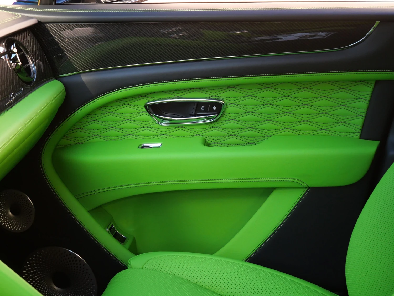 2026 Bentley Bentayga Speed interior, door panel, Beluga