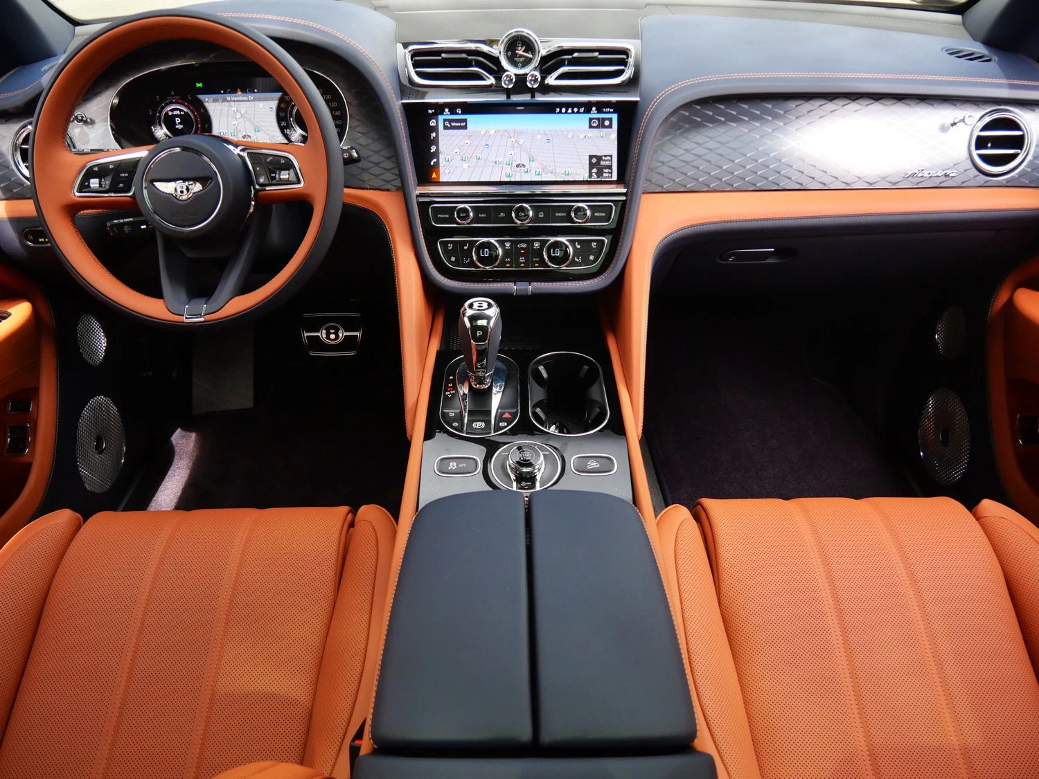 2026 Bentley Bentayga EWB Azure interior, Newmarket Tan