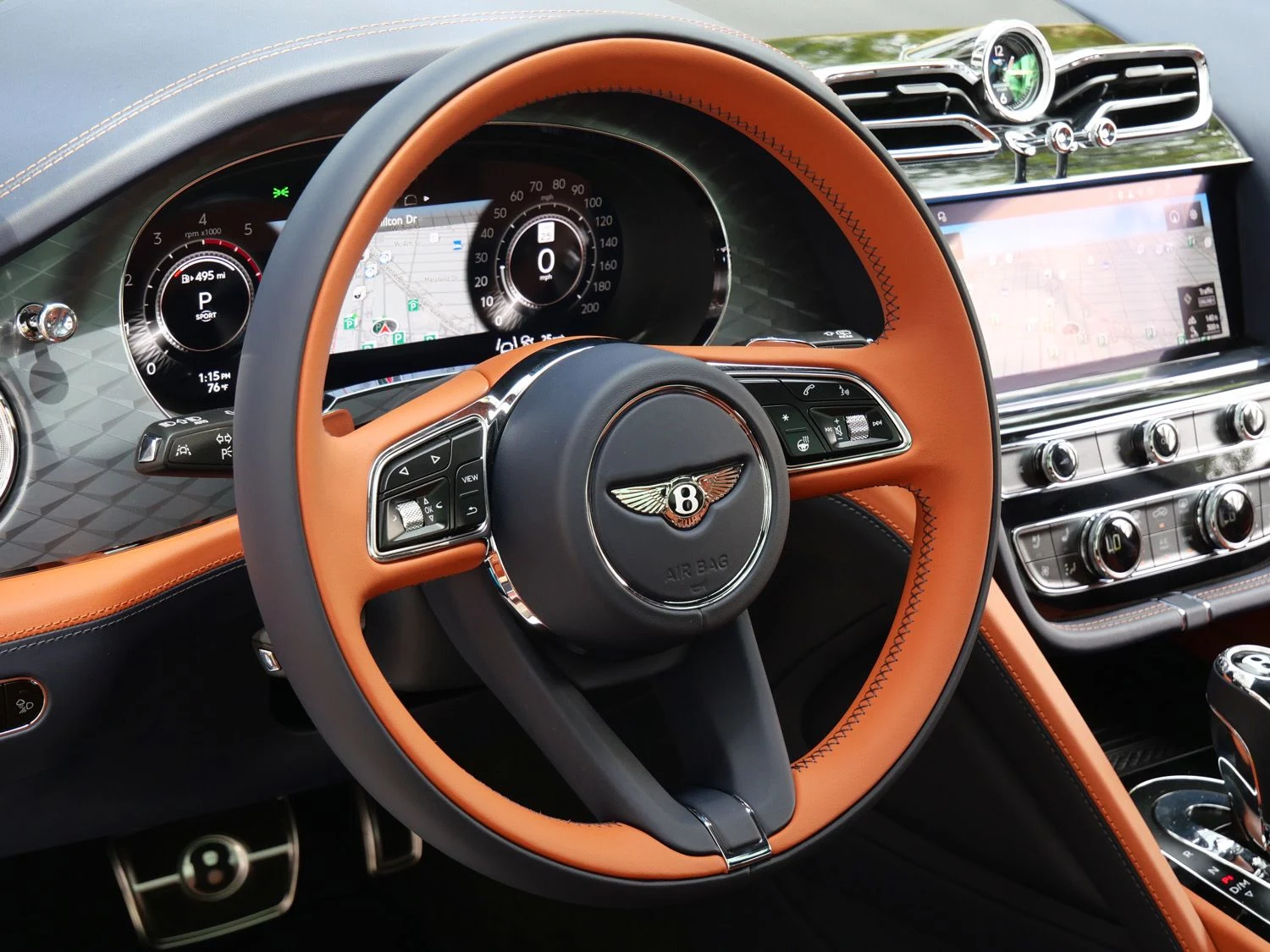 2026 Bentley Bentayga EWB Azure interior, Newmarket Tan