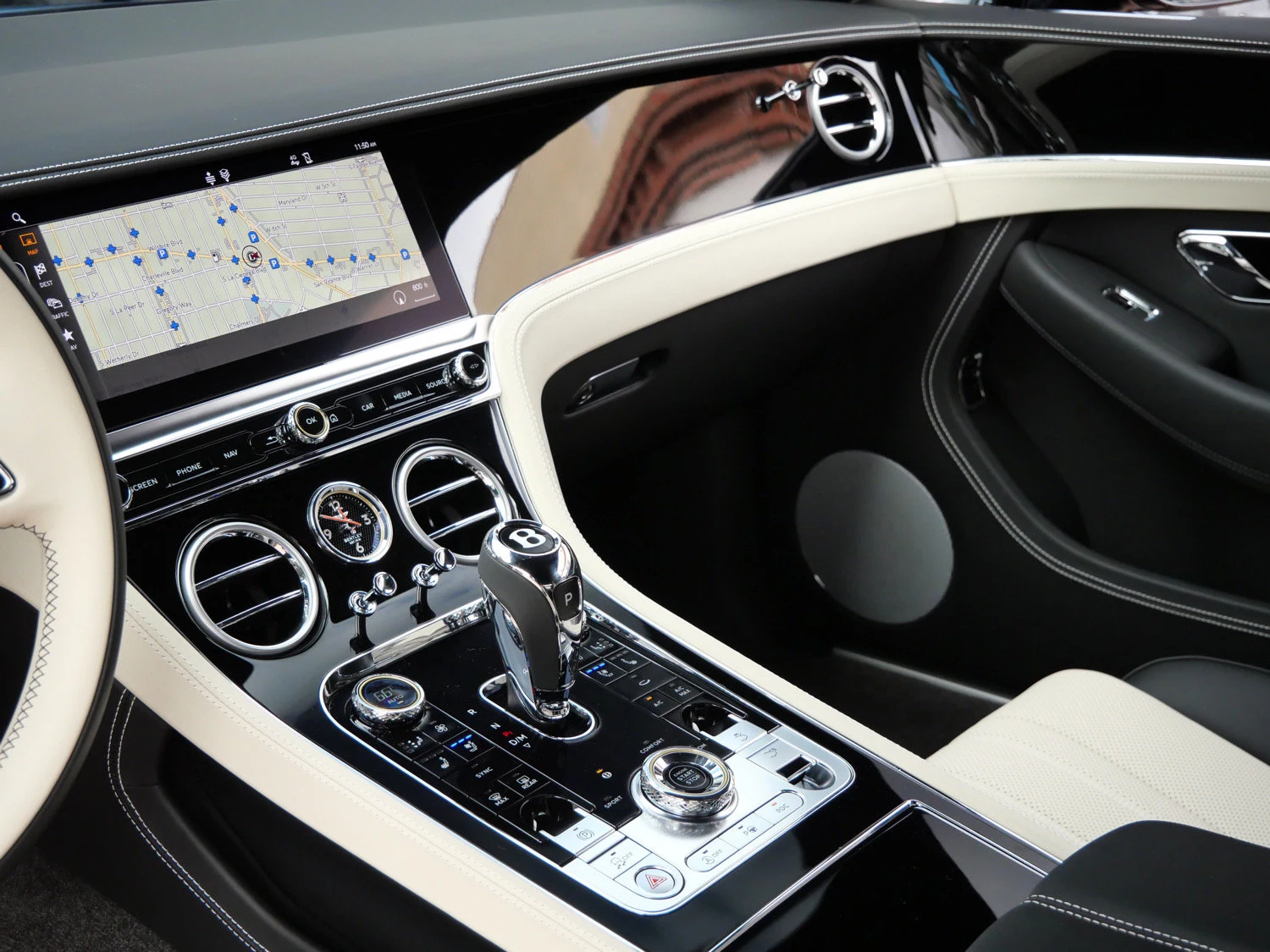 2024 Bentley Continental GT V8 interior, Linen