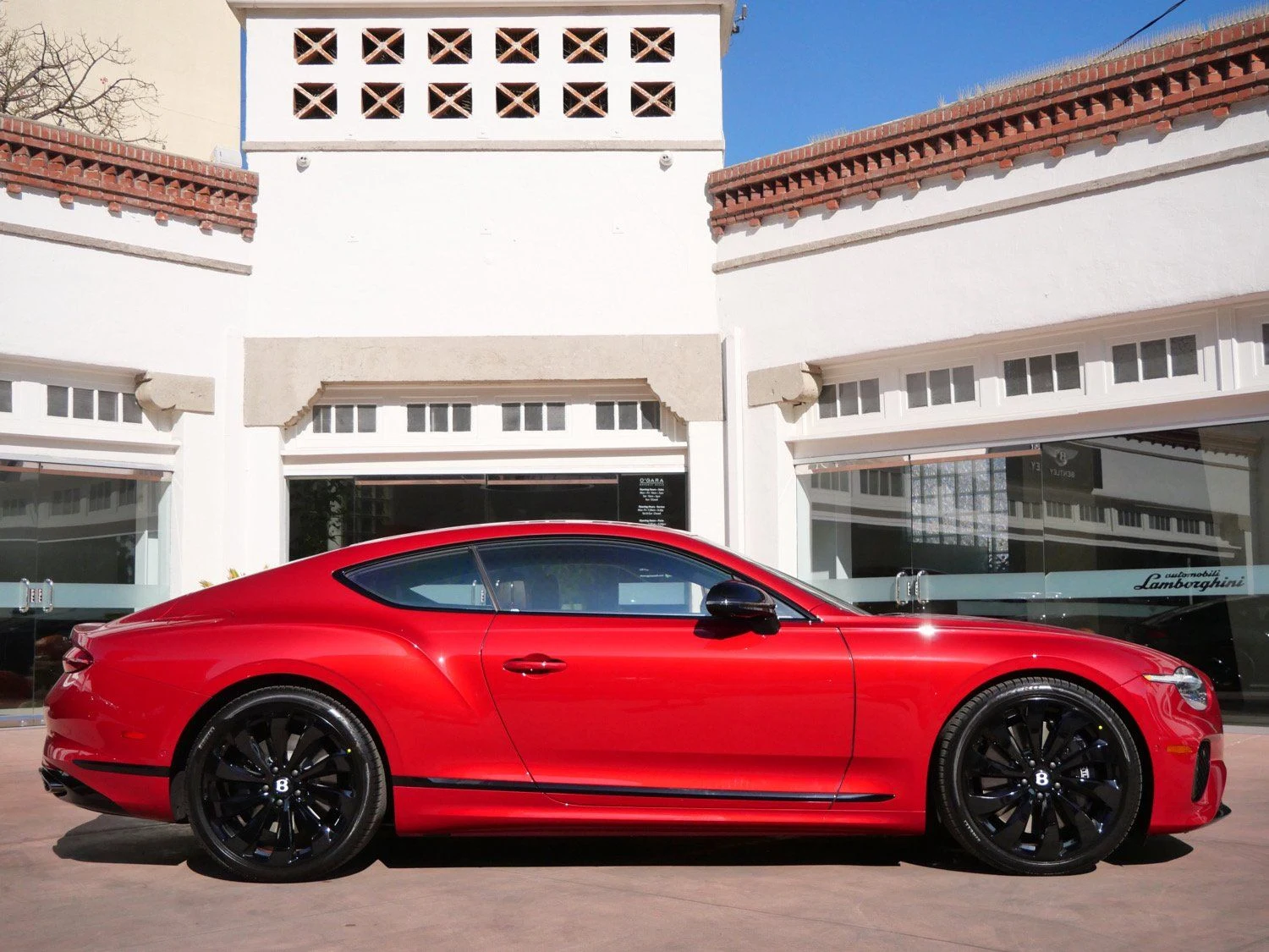 2026 Bentley Continental GT, side profile, Red
