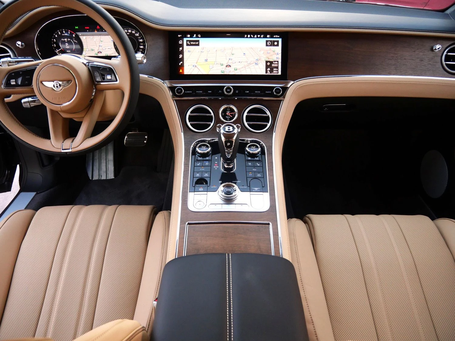 2026 Bentley Continental GT interior, Camel