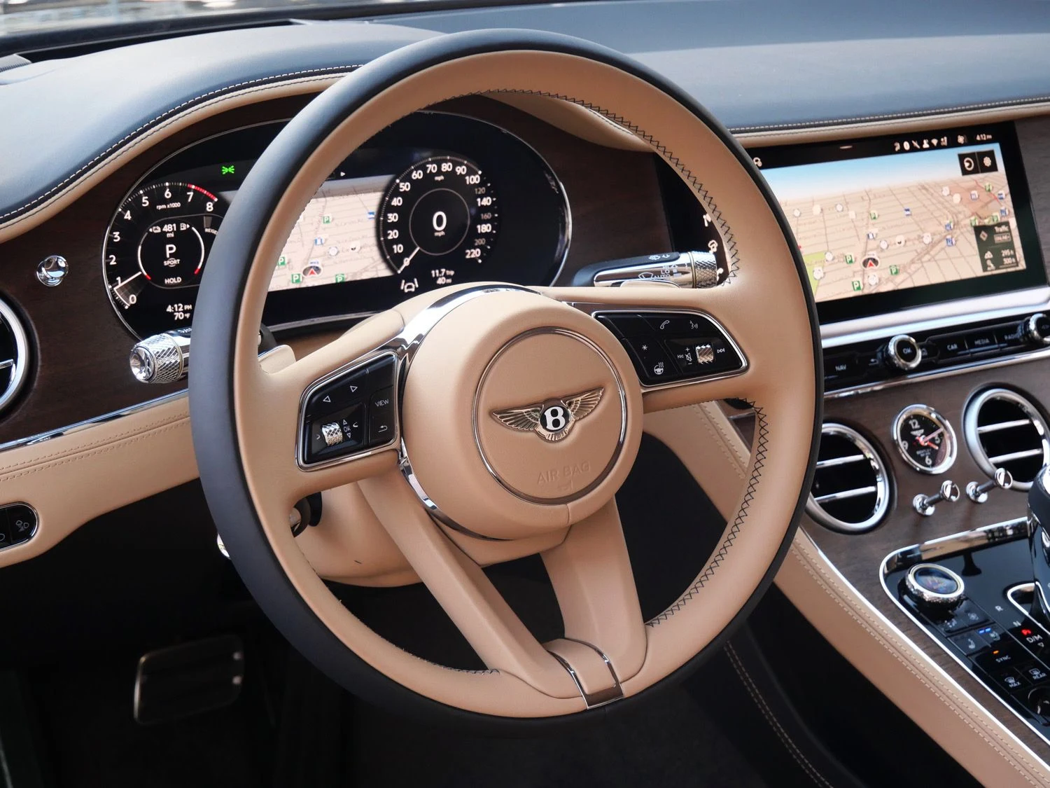 2026 Bentley Continental GT interior, Camel