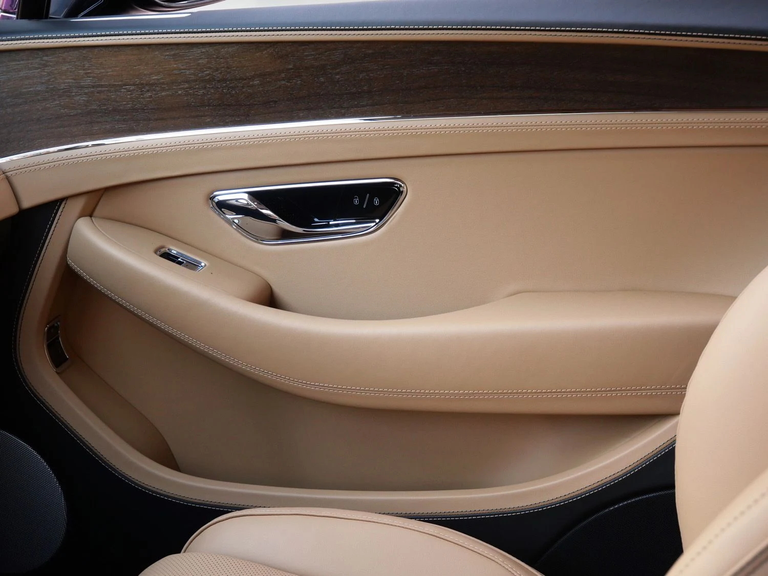 2026 Bentley Continental GT interior, door panel, Camel