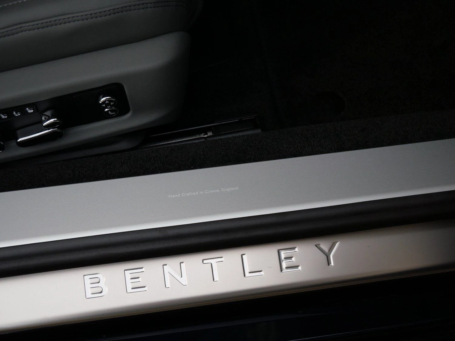 2026 Bentley Continental GT interior, door sill, Gravity Grey