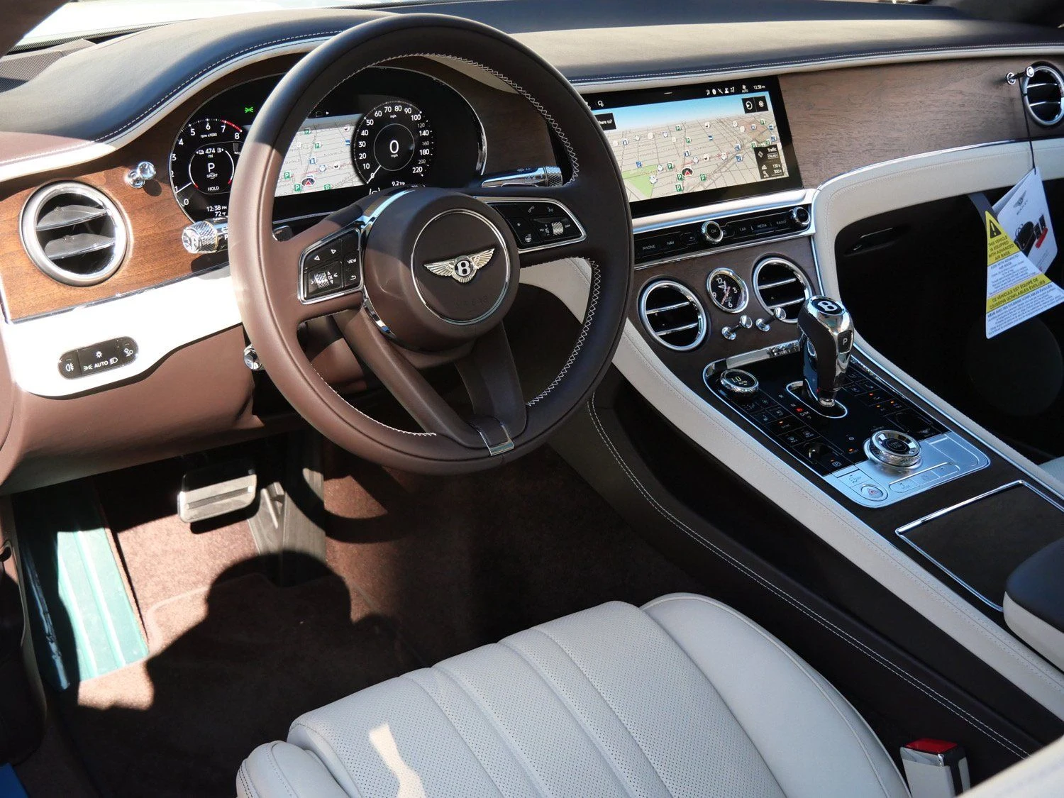 2026 Bentley Continental GT interior, dashboard, Linen