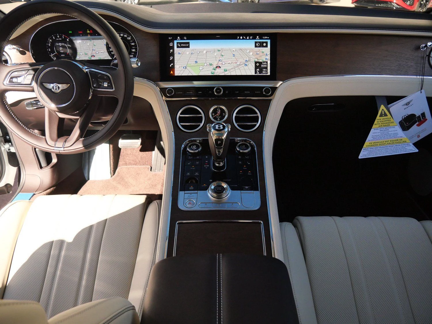 2026 Bentley Continental GT interior, dashboard, Linen