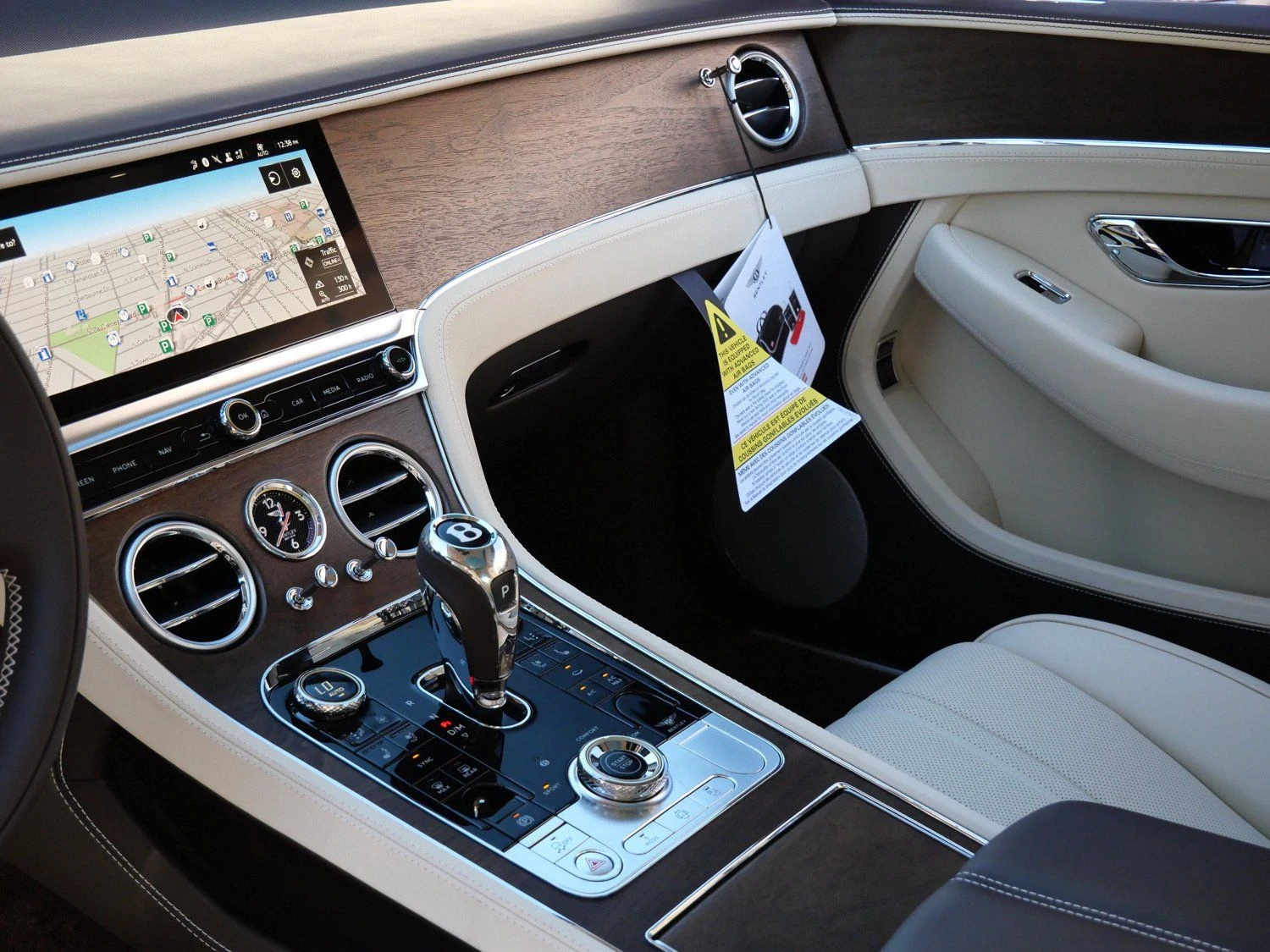 2026 Bentley Continental GT interior, dashboard, Linen