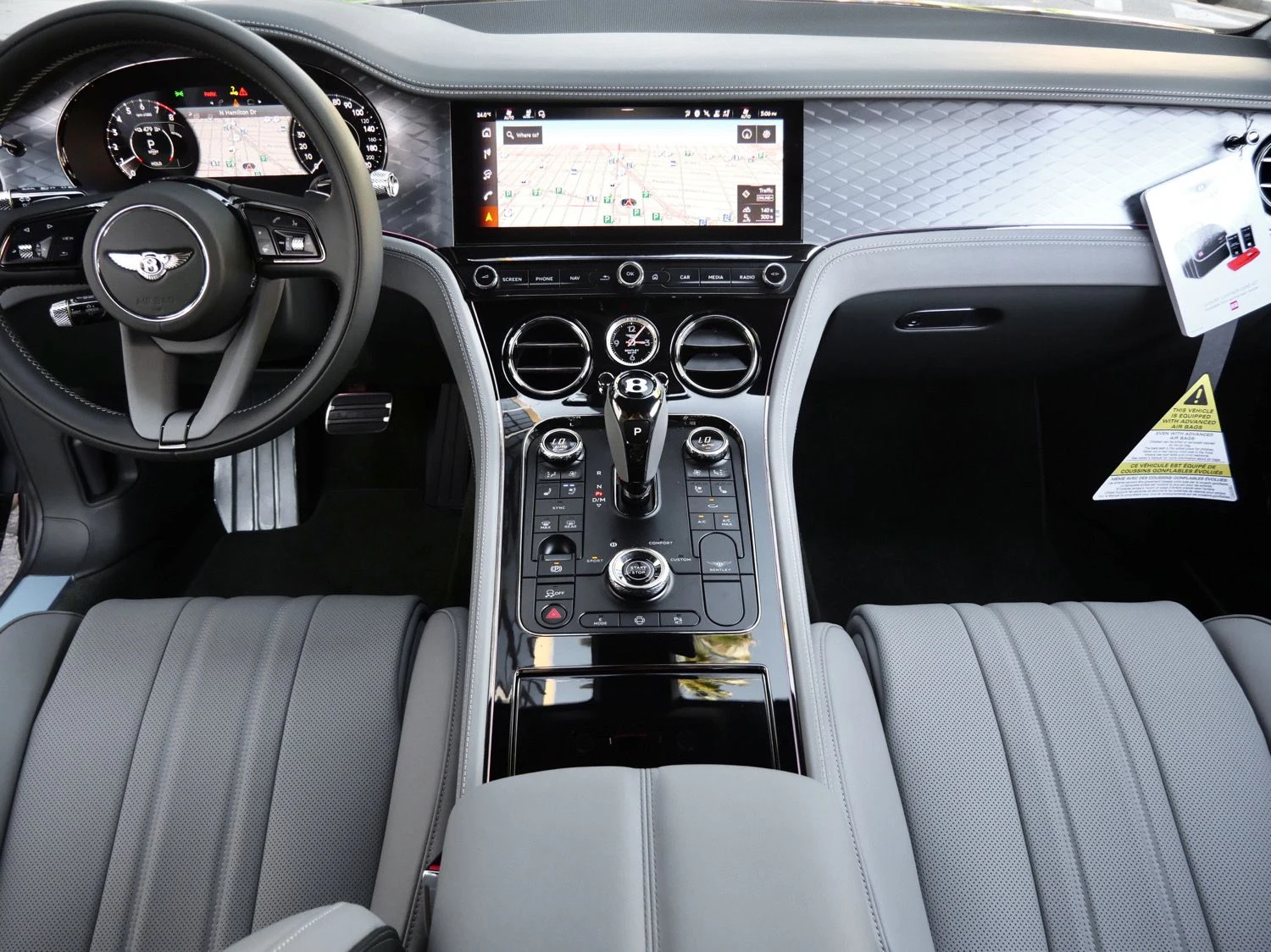 2026 Bentley Continental GT interior, Gravity Gray