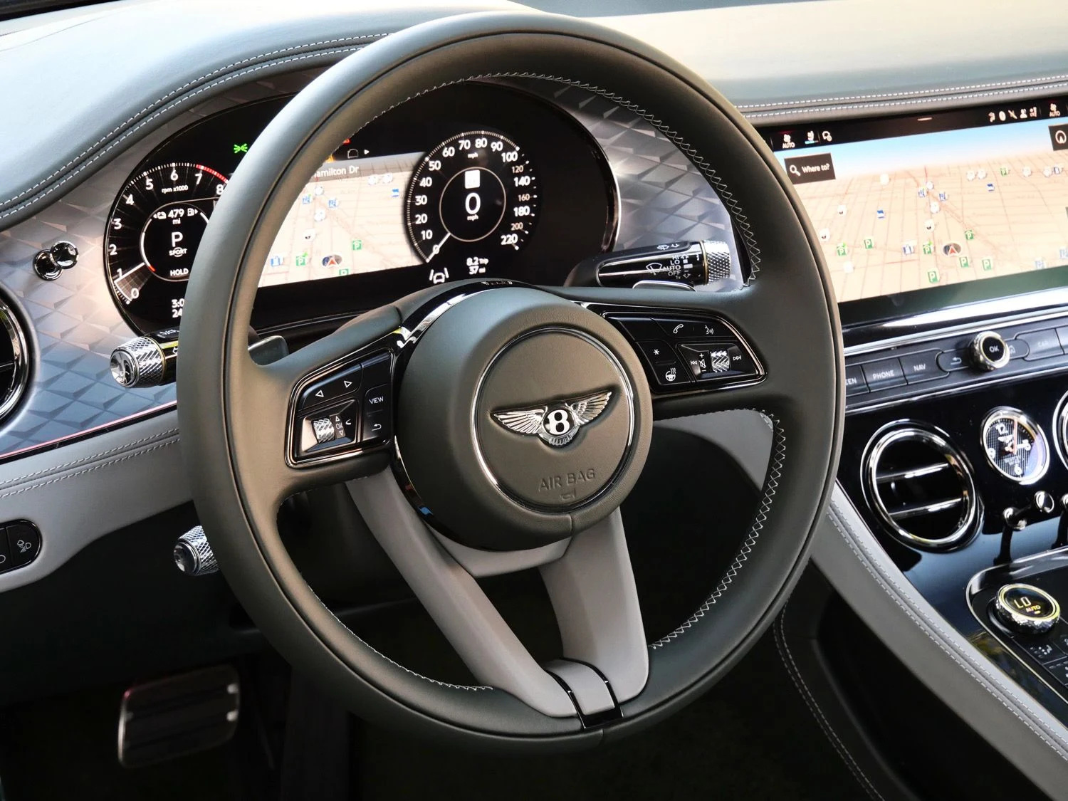 2026 Bentley Continental GT interior, Gravity Gray