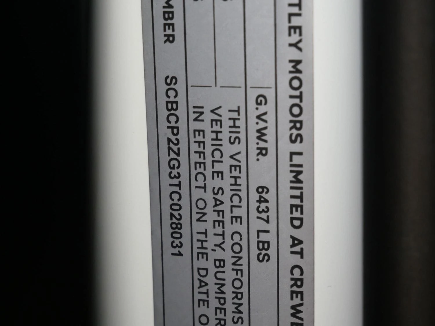 2026 Bentley Continental GT interior, door sill, Beluga