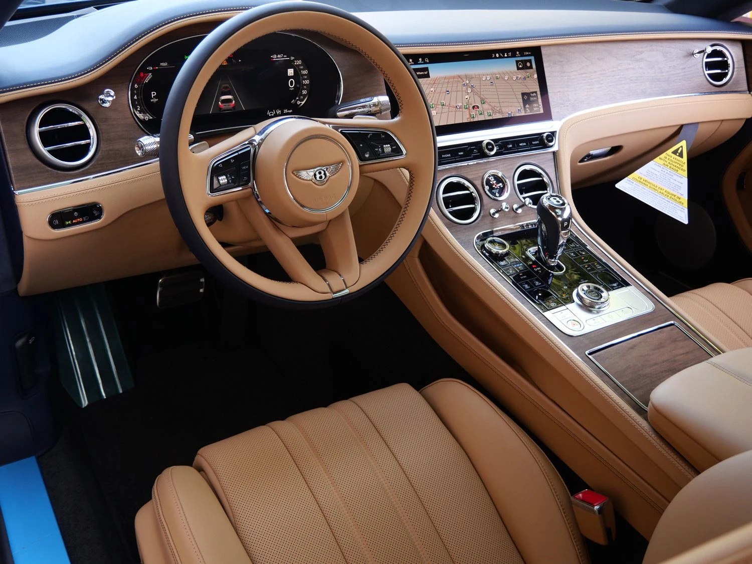 2026 Bentley Continental GT interior, dashboard, Camel