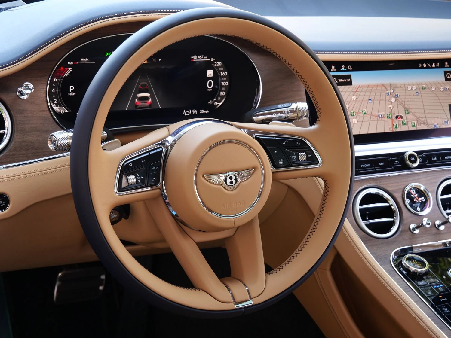 2026 Bentley Continental GT interior, Camel