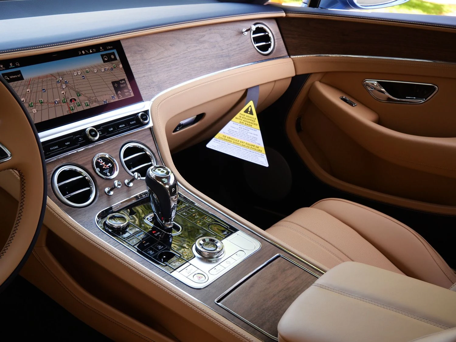 2026 Bentley Continental GT interior, dashboard, Camel