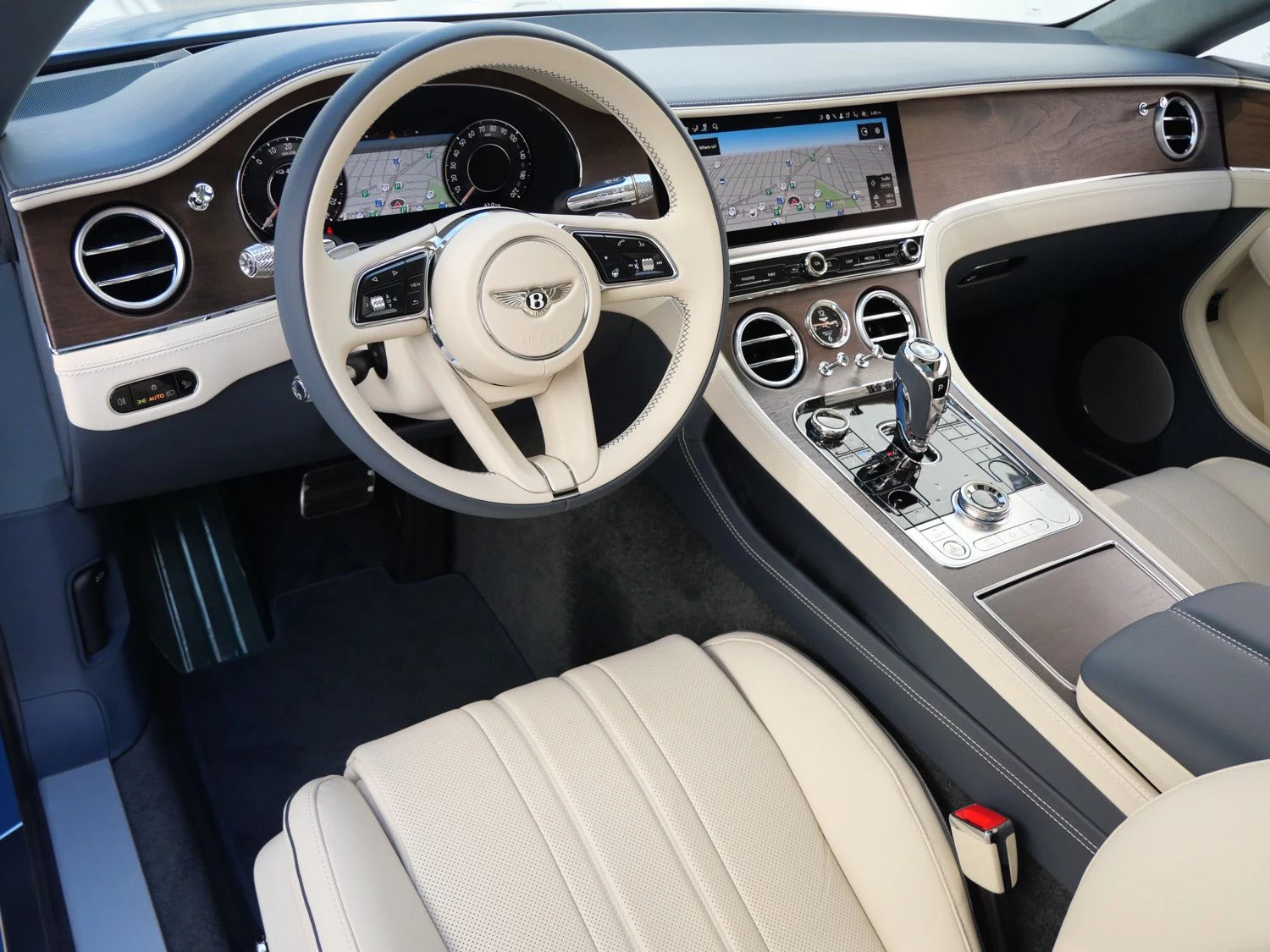 2026 Bentley Continental GT interior, dashboard, Linen