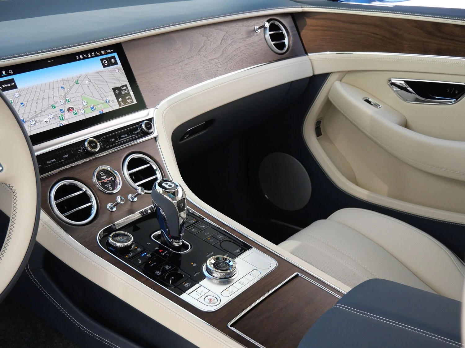 2026 Bentley Continental GT interior, dashboard, Linen