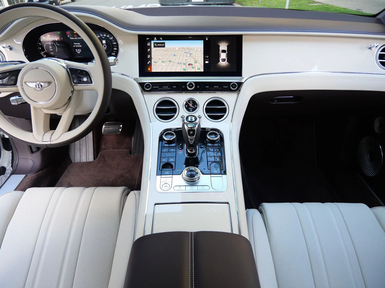 2026 Bentley Continental GT interior, dashboard, Linen