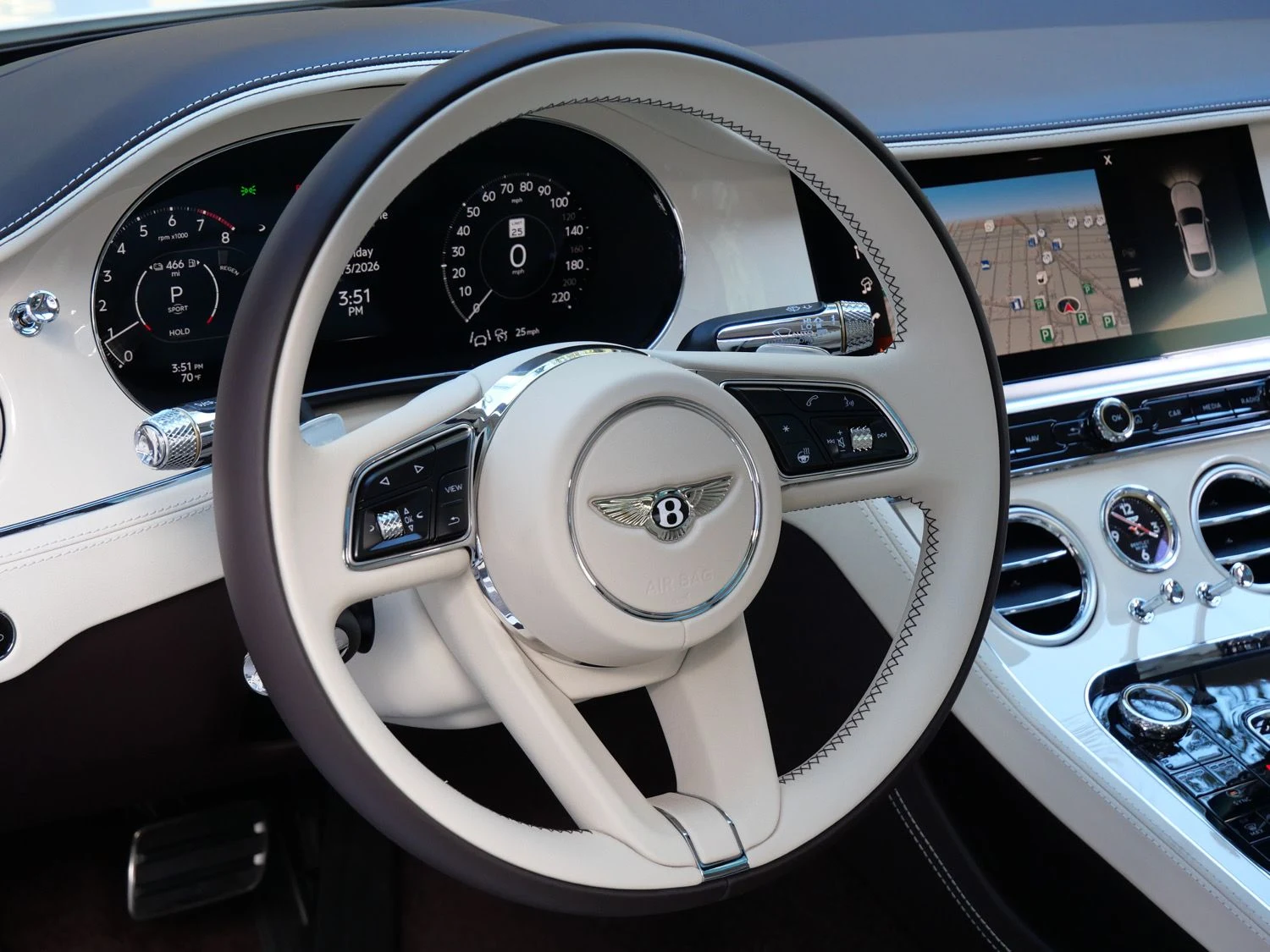 2026 Bentley Continental GT interior, Linen