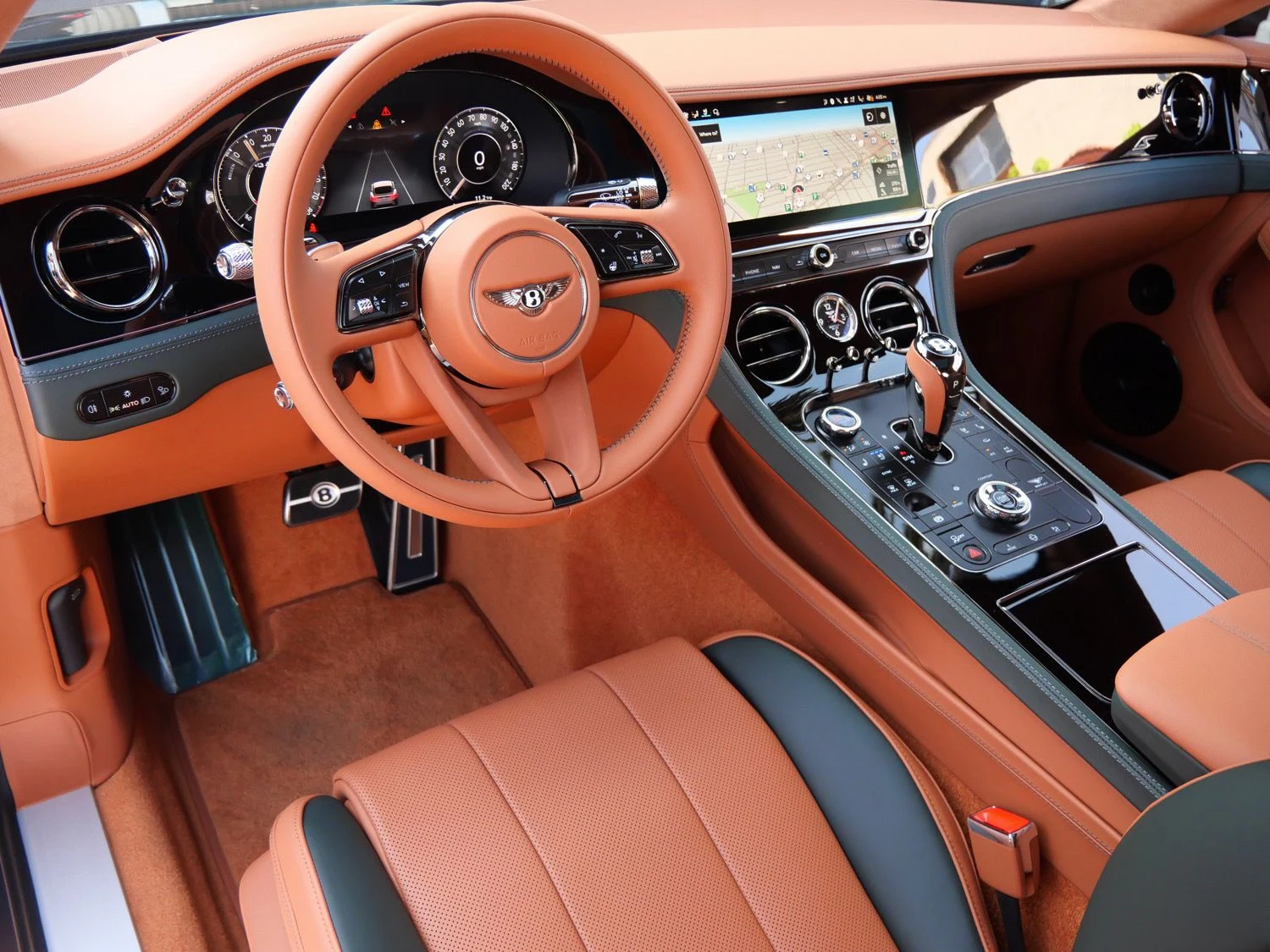 2026 Bentley Continental GT S interior, dashboard, Cumbrian Green