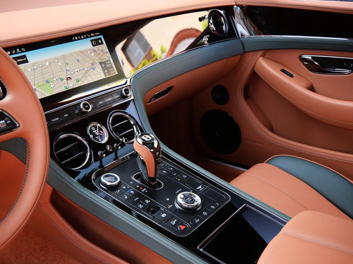 2026 Bentley Continental GT S interior, dashboard, Cumbrian Green