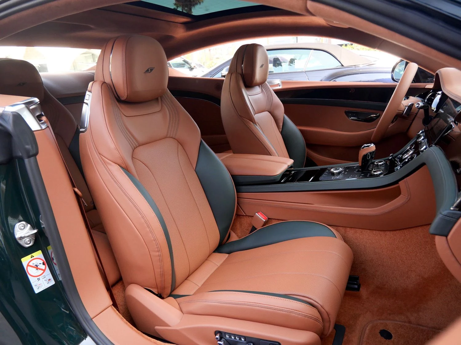 2026 Bentley Continental GT S interior, seats, Cumbrian Green