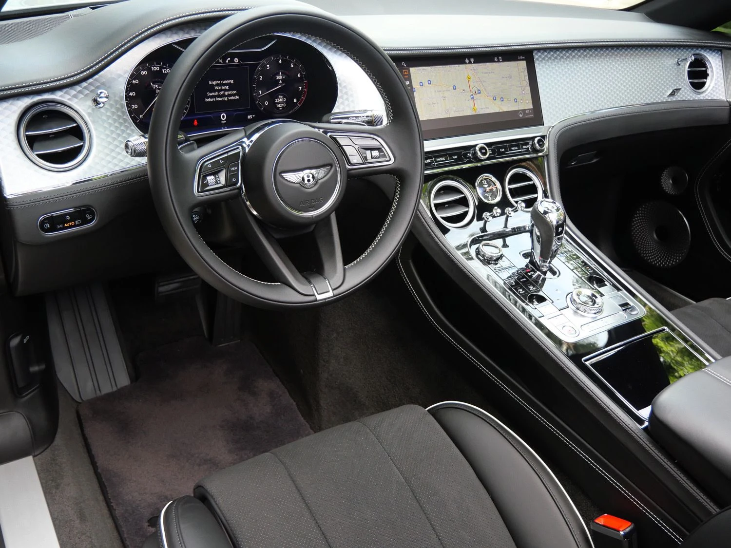 2023 Bentley Continental GTC V8 S interior, dashboard, Beluga
