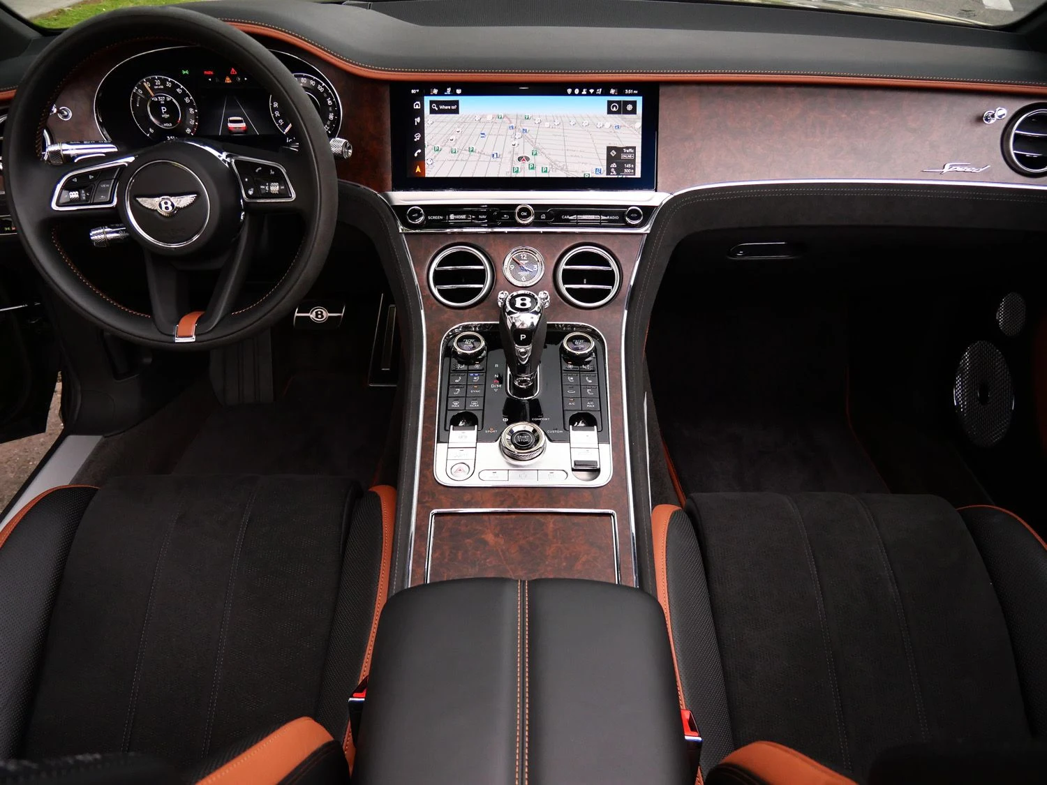 2025 Bentley Continental GTC Speed interior, Saddle