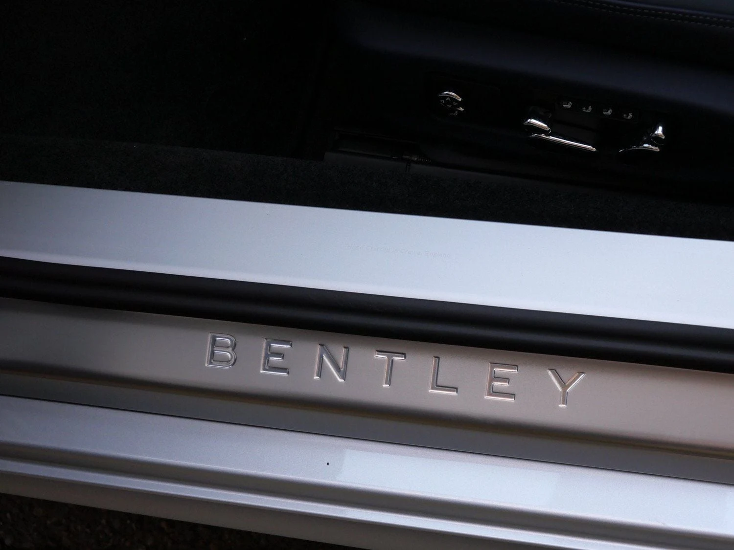 2026 Bentley Continental GTC interior, door sill, Brunel
