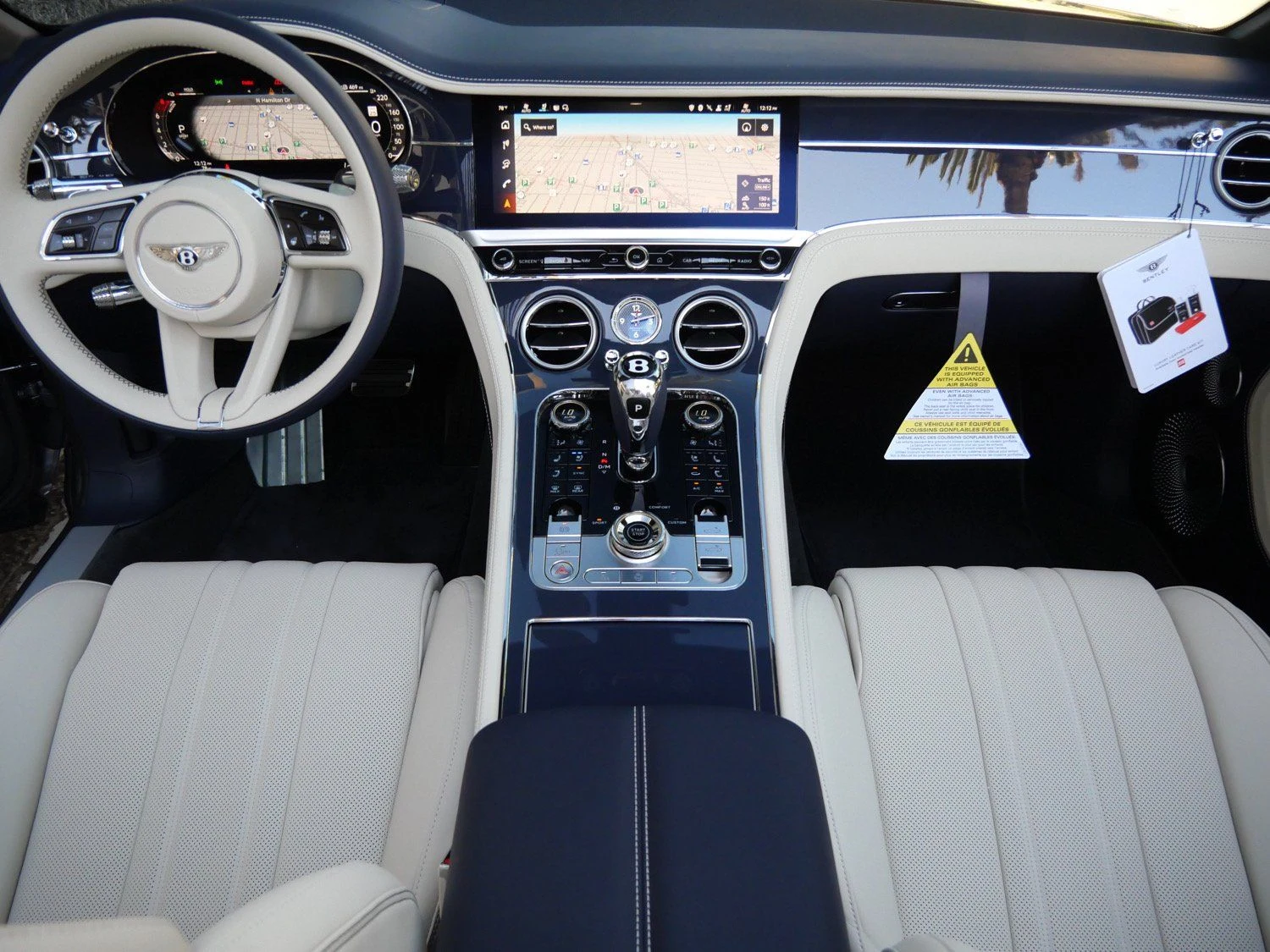 2026 Bentley Continental GTC interior, dashboard, Linen