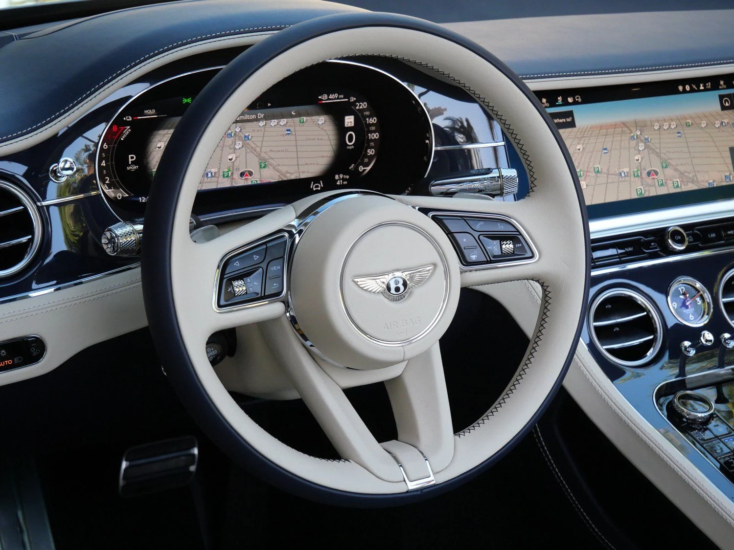 2026 Bentley Continental GTC interior, Linen