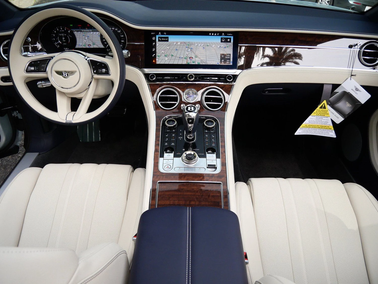 2026 Bentley Continental GTC interior, dashboard, Linen