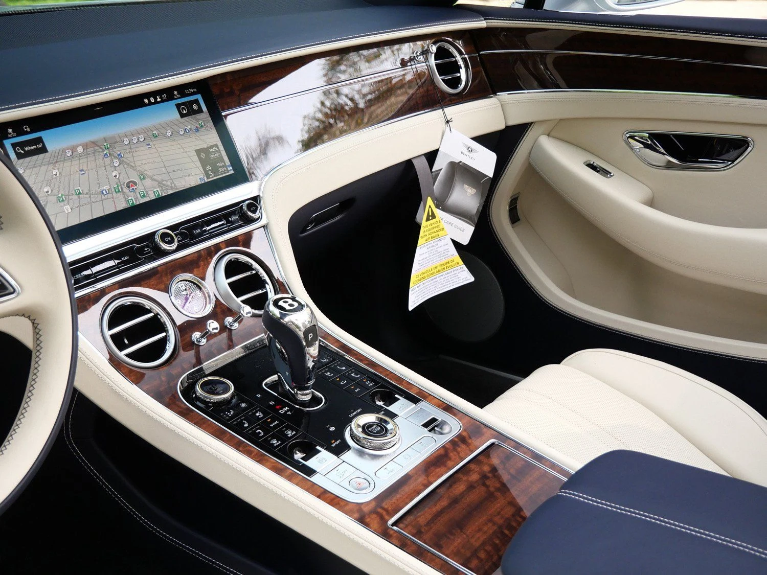 2026 Bentley Continental GTC interior, dashboard, Linen